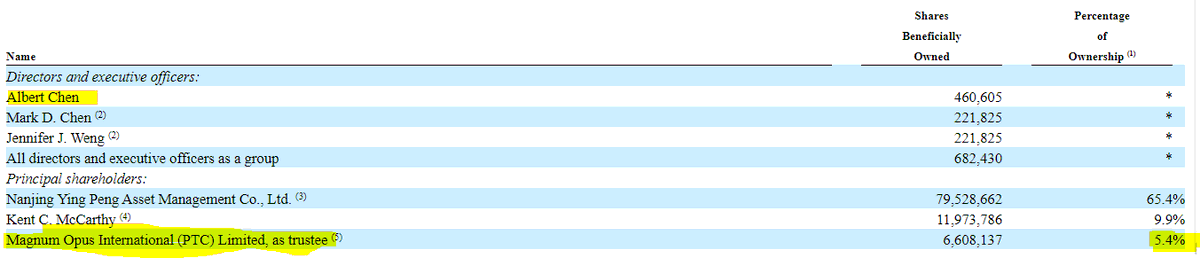 El CFO controla, a través de una sociedad, el 5.4% de las acciones de la empresa (x24 su salario anual). Desde mi punto de vista, esto reduce la posibilidad de que las cuentas sean falsas.