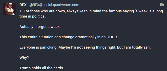 Thread from Rex..Trust  #Trump: 1/2