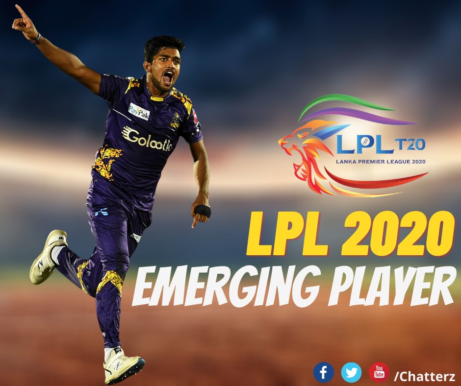 ChatterzLK's tweet photo. LPL 2020 Emerging Player " Dhananjaya Lakshan " 🔥

#LPL2020 #LPL2020Final #Vaadamachan @GalleGladiators @jaffnalpl #LPLT20 #LPL2020Final #lka https://t.co/myu4FBKdqS