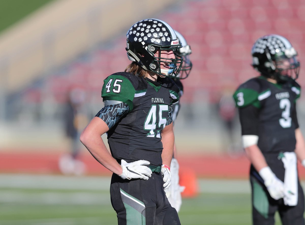 jryancasey's tweet image. The 6-man football player of the year is Brady Kuntz of Fleming. #copreps
