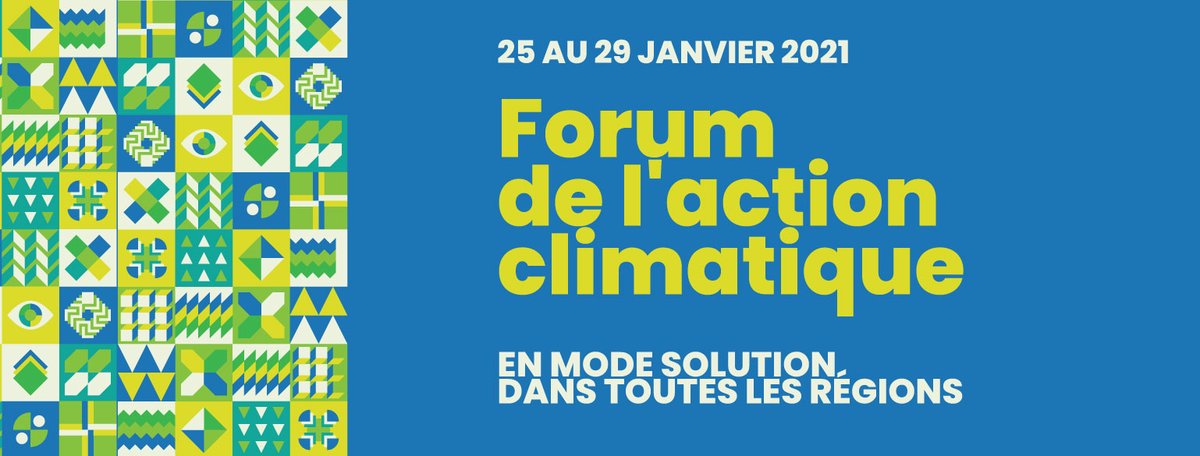 Le <a href="/RNCREQ/">RNCREQ</a>  est heureux d’inviter les décideurs et les professionnel.le.s socio-économiques, municipaux et gouvernementaux au premier forum national de l’action climatique, qui se déroulera du 25 au 29 janvier 2021. #forumactionclimatique 
Inscriptions👇 
rncreq.org/inscriptions-a…