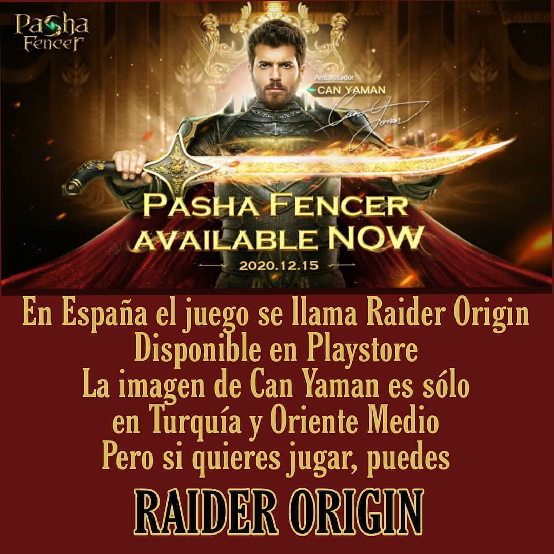 silbigg's tweet photo. Repost @/iber_canyaman
En España el juego #pashafencer⚔️🛡️ se llama "Raider Origin" Disponible en Playstore. La imagen de #CanYaman es sólo en Turquía y Oriente Medio Pero si quieres jugar, puedes #RaiderOrigin info KikiturcosCanYaman https://t.co/wXiwWrZqQP