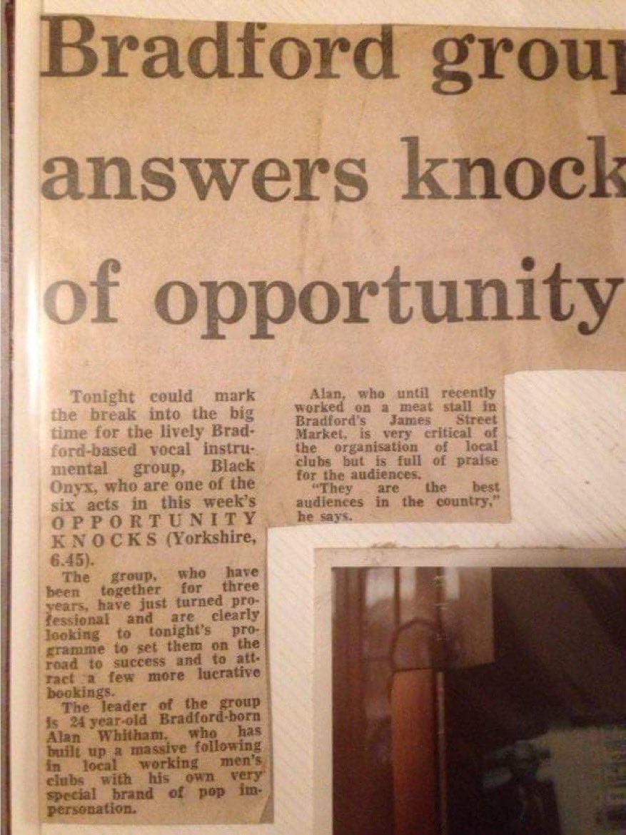 00jamesmac's tweet photo. @Bradford_TandA how are your detective skills...?🤔
Back in early 1974 my old man won Opportunity Knocks (ask your parents if you are under 40....) He has a clipping from the T&amp;A but no date! 🙄He reckons early 1974, do you have an archive? 👍🏻🤞🏻
#bradford #oppertunityknocks https://t.co/DAubo3lygQ