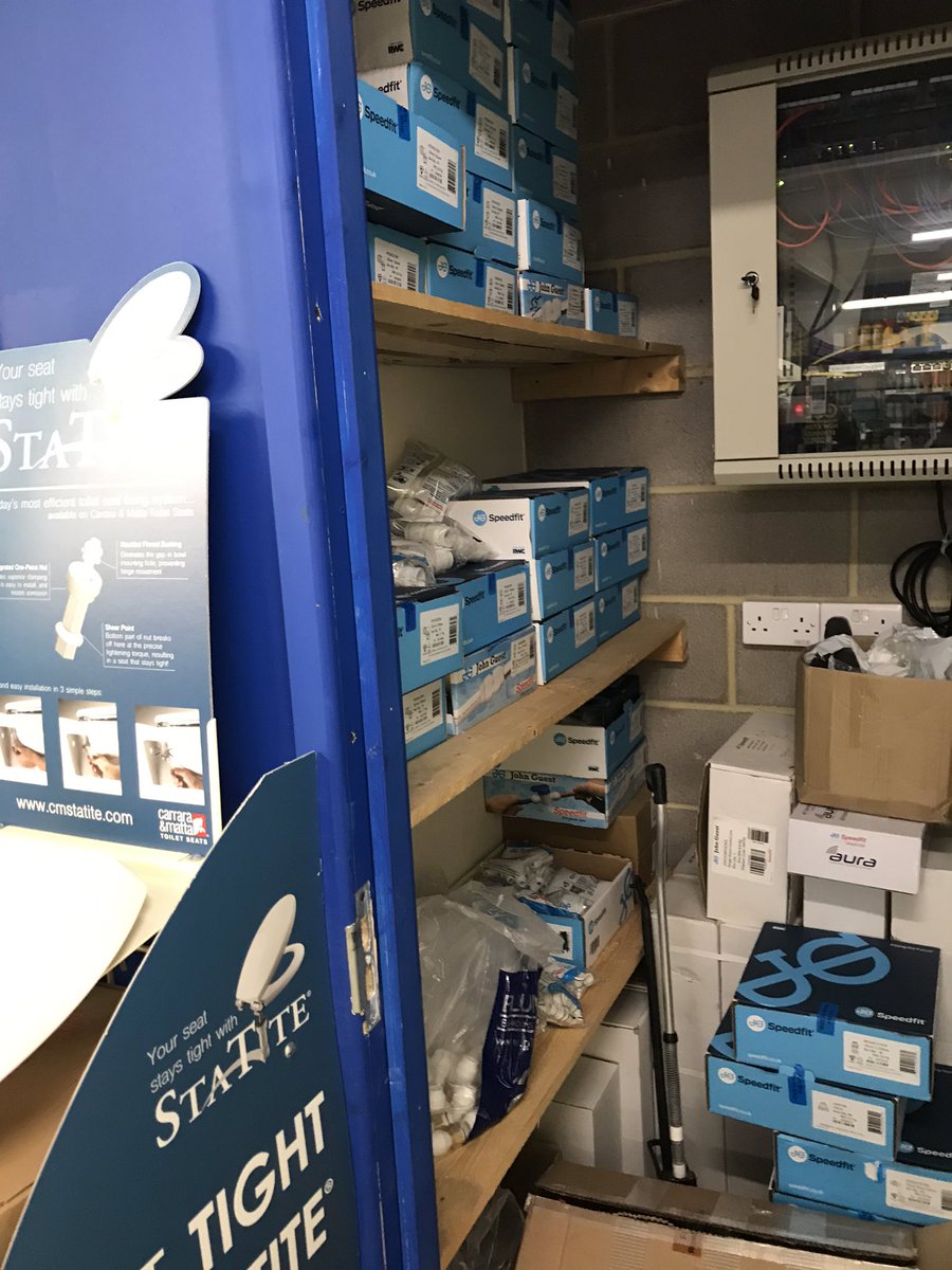 AlexMillard20's tweet photo. The #Plumbstop #Amesbury @JGSpeedfit cupboard! Thanks for the support this year Rich and the team at Amesbury! @PlumbstopLtd https://t.co/5M3ySliZ5l