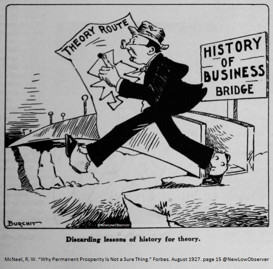NewLowObserver's tweet image. Discarding lessons of history for theory.