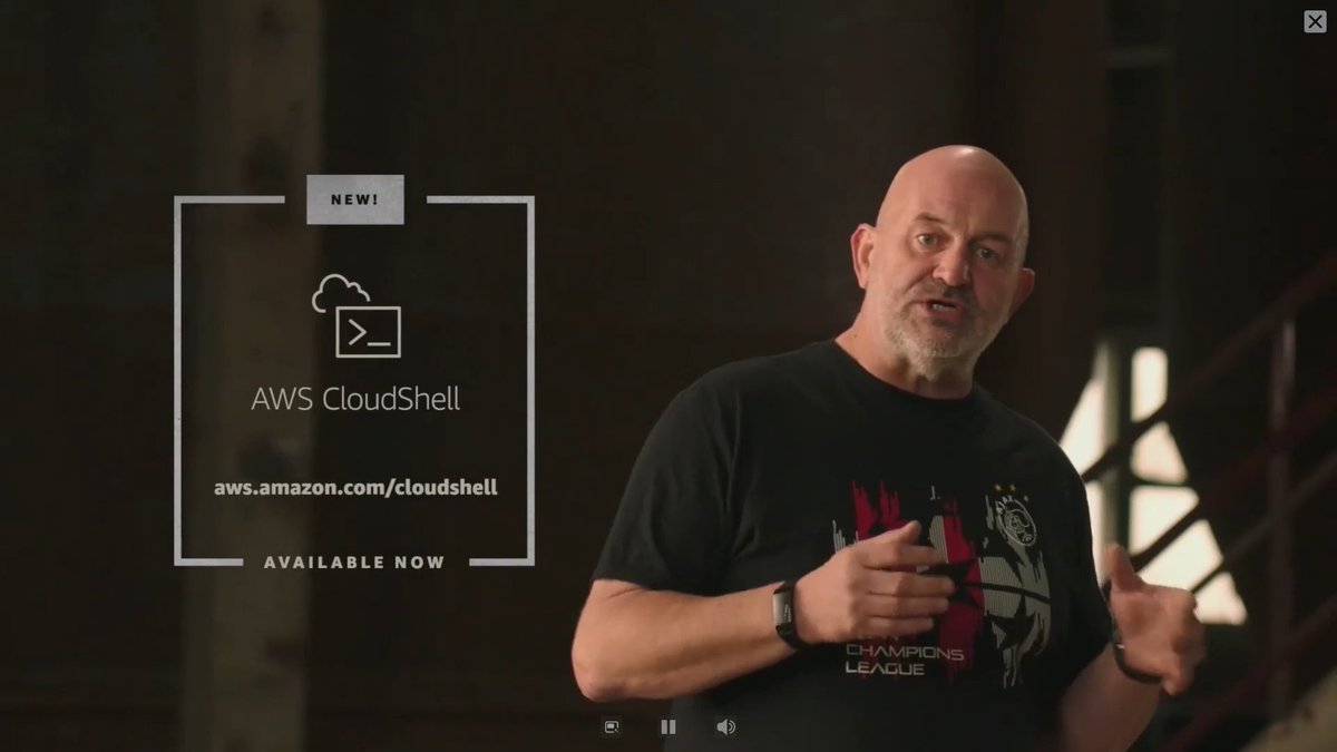 YourCiscoKid's tweet photo. I want to do a mashup of this with the aliens meme dude and this shot. I'll call it "Persistence". 
Either way - definitely a cool feature for fun and profit! #AWSCloudShell https://t.co/vYwDxU6x5x