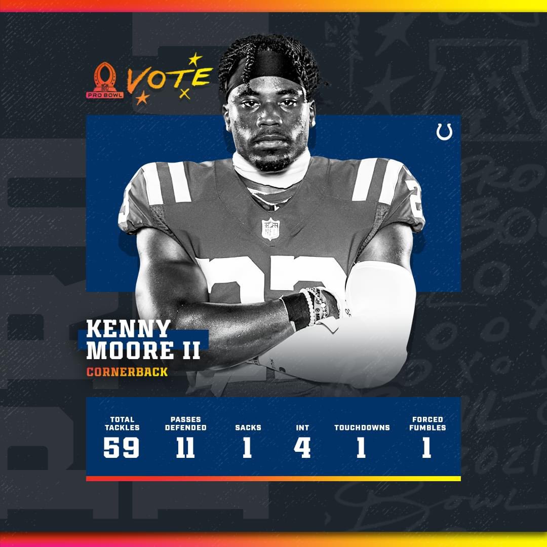 kenny moore pro bowl jersey