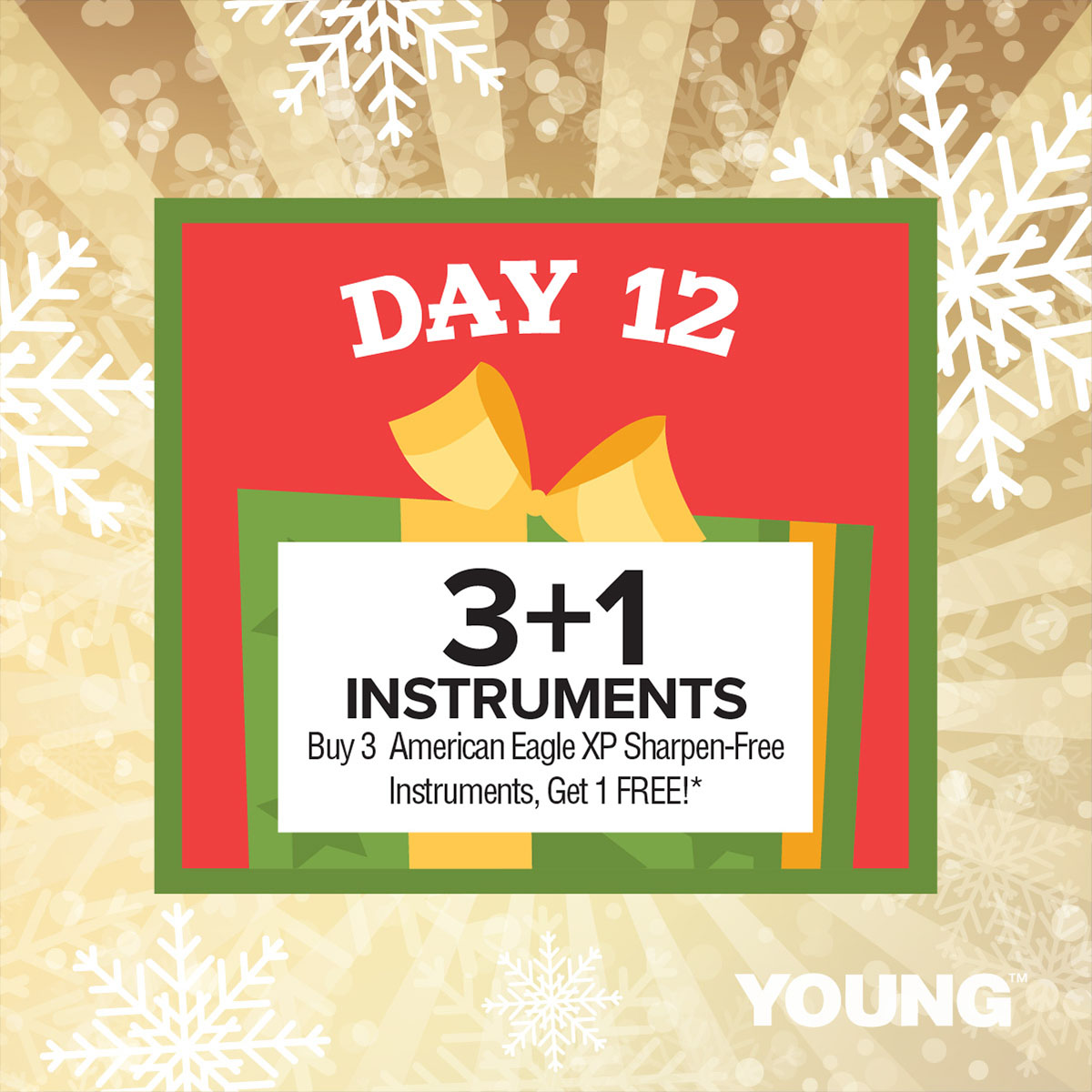 It's the FINAL DAY of our 12 Days of Dental Deals! 🎉
.
Today's amazing offer is from our sister company <a href="/ameagleinst/">American Eagle Instruments</a>: Buy (3) XP Sharpen-Free Instruments, Get (1) FREE! 
.
Learn more: yng.ink/deals2020