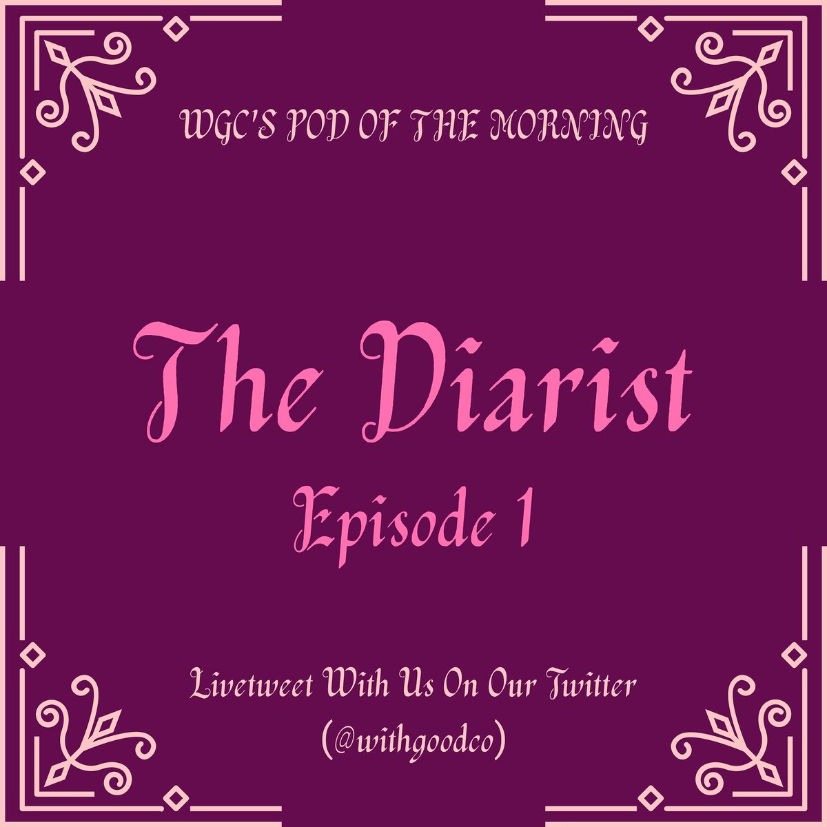 Our #podofthemorning is <a href="/DiaristPodcast/">The Diarist</a> which I've heard is Twin Peaks meets Fatal Attraction meets Mad Men. Let's go! -JMS