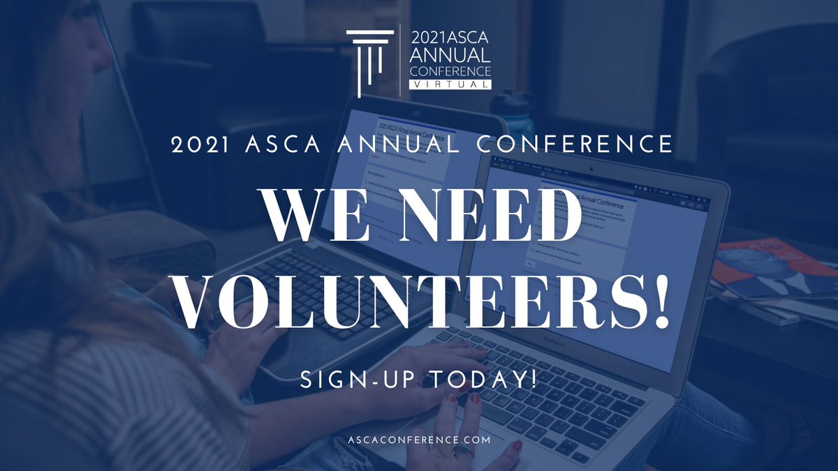 Even though our 2021 ASCA Annual Conference will be virtual we still have volunteer opportunities! Have you signed up yet? 

Volunteer HERE⬇️
docs.google.com/forms/d/e/1FAI…

#ASCA21isVirtual #ASCAOffice #WeAreASCA #HigherEd #StudentConduct #StudentAffairs #SAPro #SAGrad #GetInvolved