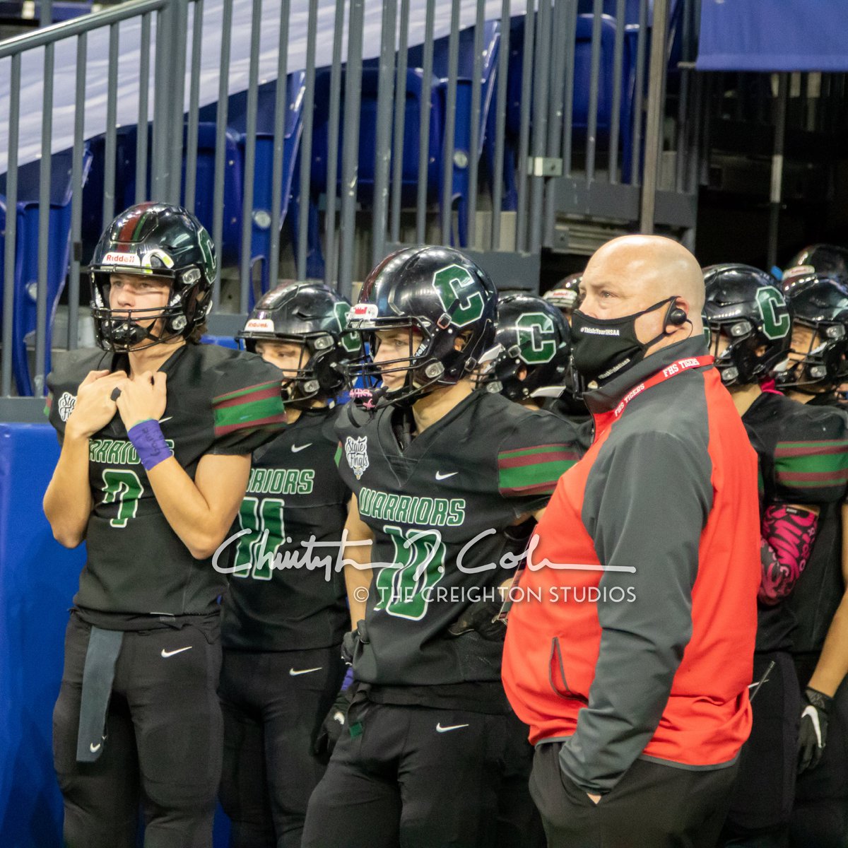 cr8onstudios's tweet photo. Here are highlights from the Pregame gallery: Austin Frazier passes to Trey Flatt; team warm-up, running around the goal post; Coach Logan with the o-line; and gamefaces in the tunnel. https://t.co/4W7XLX45Eg