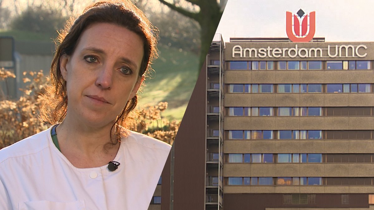 AT5's tweet photo. IC van Amsterdam UMC loopt opnieuw vol: ‘Het is hard buffelen’ https://t.co/aFc0PqQsH2 https://t.co/UGdnPSJ1Aw