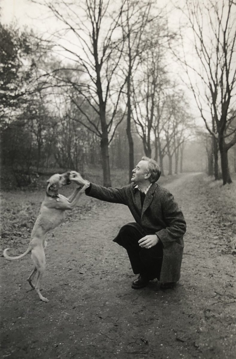 British author John le Carré with his dog, Max, in Hampstead Heath, London, England, in 1979. 

The novelist died on December 12, 2020, aged 89.

© <a href="/StuartAFranklin/">Stuart Franklin</a> / Magnum Photos