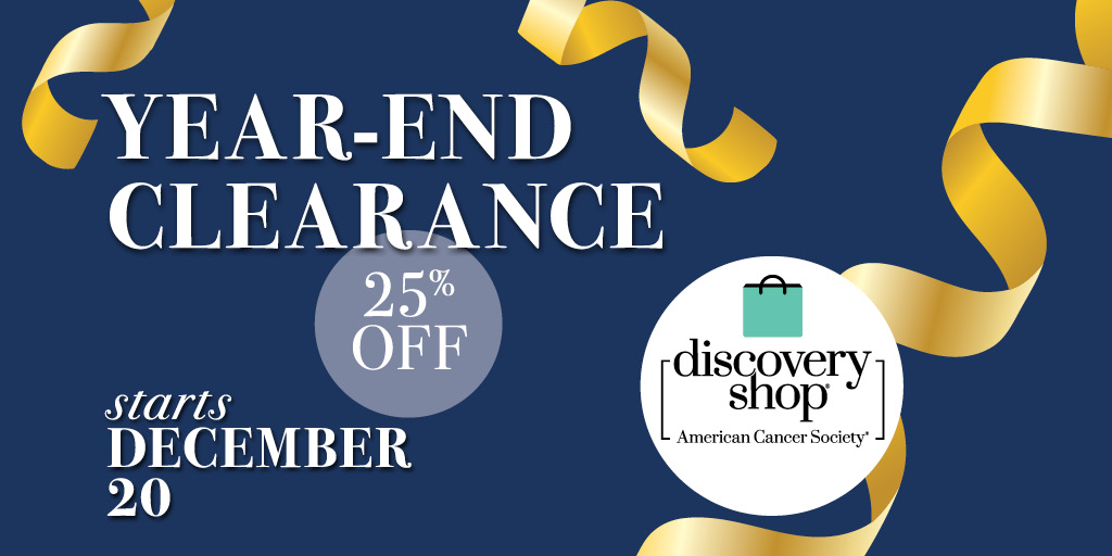 Wrap up 2020 safely with Discovery Shop gifts this giving season! With 25% savings storewide, indulge in some much-needed self-care and feel doubly good that your purchases help <a href="/AmericanCancer/">American Cancer Society</a> improve and save lives. Find your nearest shop: cancer.org/discovery