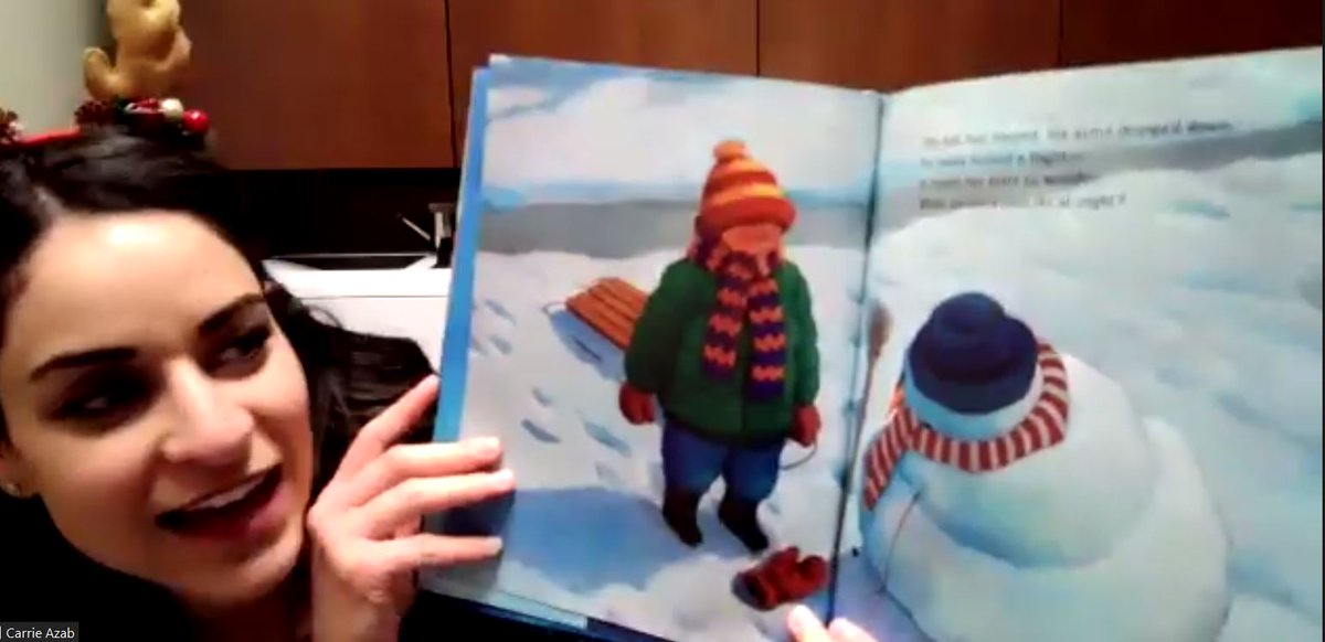 deanne_ELC's tweet photo. Thank you Ms. Carrie for being our Surprise Reader today!  We loved hearing Snowmen At Night!  #WeAreELC, #WeAre54, #SproutingSuccess https://t.co/b04JLe77Yn