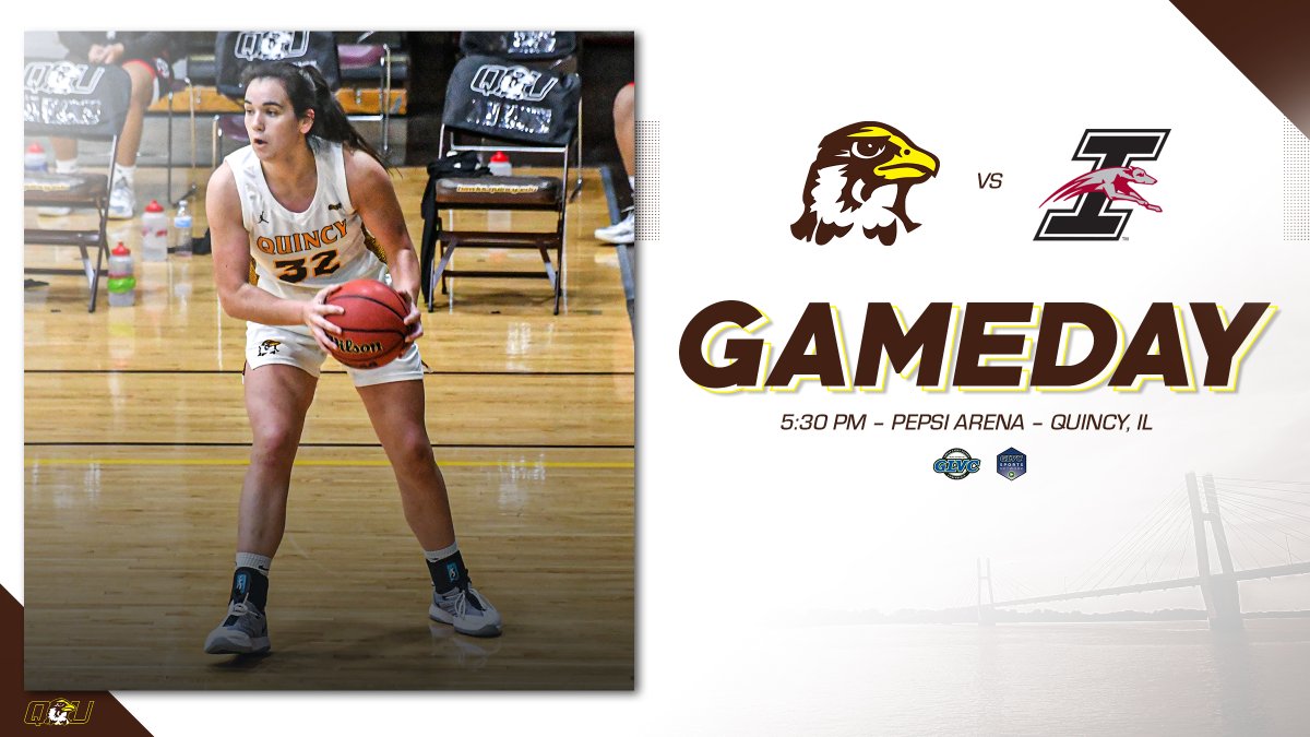 QUHawks's tweet photo. GAMEDAY π
π @UIndyAthletics
π: Pepsi Arena
π : Quincy, IL
π : 5:30 PM
πΊ: https://t.co/EJhN8jtElo
π»: WGEM 105.1 or mobile app
π: https://t.co/HXec1i6SLc https://t.co/O9mxNrgJ8T