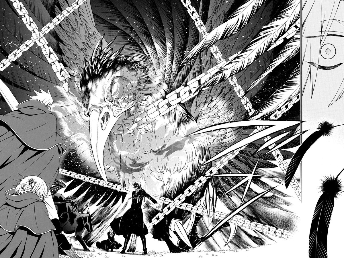 I also like a lot PH's art style despite having some gripes with the backgrounds and the panelling, it's unique and aesthetically pleasant; and in the last volumes Jun goes really hard with each page, not only the spreads (which are really good since the beginning).