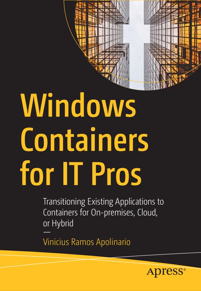 vrapolinario's tweet image. Extremely happy to announce my next book: Windows Containers for ITPros! To be released first half of 2021! Covering all you need to know about Windows Containers - from an ITPro perspective. #WindowsContainers #Docker #K8s #Kubernetes #AzOps #ITPro #Azure #WinServ @Apress