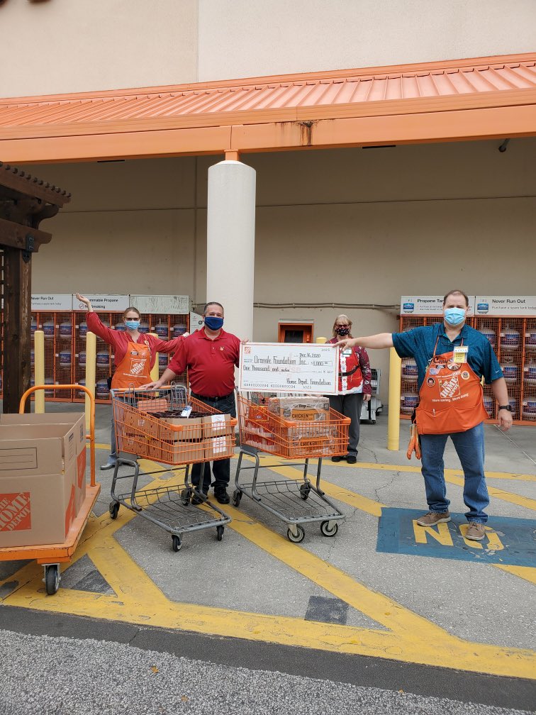 Had a Great Operation Surprise moment with the Oranole Foundation. Store 264 was privileged to present a check for $1,000 plus over $1,000 in can goods from a food drive.       Oranole foundation provides food to school pantries to benefit homeless children in Orange and Seminole