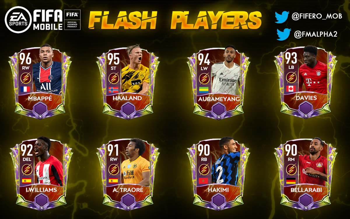 Concept⚡️Flash Players⚡️
Los jugadores mas rápidos del 🌎
¿A quien quisieran en su team? ¿Qué les parece?  
Se agradece el apoyo🔃❤️
<a href="/HDWolvie/">WolvieHD</a> <a href="/FIFAMobile_ooc/">Out of Context FIFA Mobile</a> <a href="/Floor_Gian_/">Flor</a> <a href="/mertenismo10/">𝓜𝓔𝓡𝓣𝓔𝓝𝓘𝓢𝓜𝓞 🇦🇷🇦🇷🇦🇷🇦🇷🇦🇷🏆</a> <a href="/MiliiFifa07/">MILII 🇦🇷⭐⭐⭐</a> <a href="/TinoTrentini/">Tino Fm</a> <a href="/DustinCid/">DCD 🇬🇹</a>   @FiferoMobile32 <a href="/JoseAlep1/">PALLADINO</a> @Charlie69811568 @crussfc_