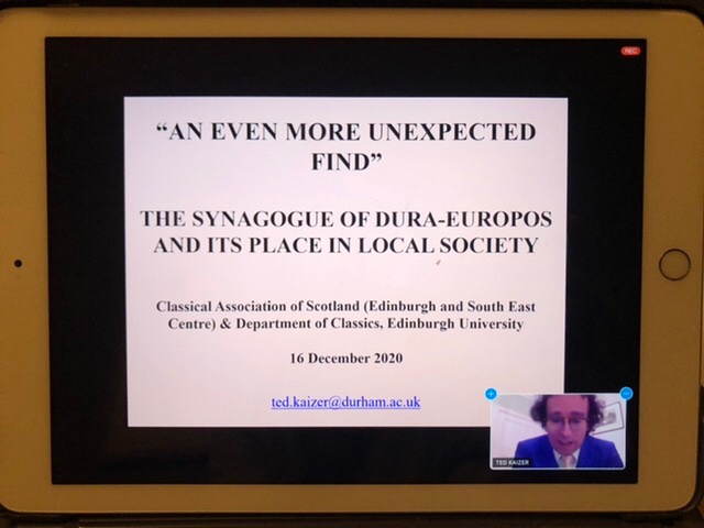 This zooming into talks across the land is truly the silver lining of this current state #duraeuropos #synogoguesofold #edinburgh #polyreligious communities