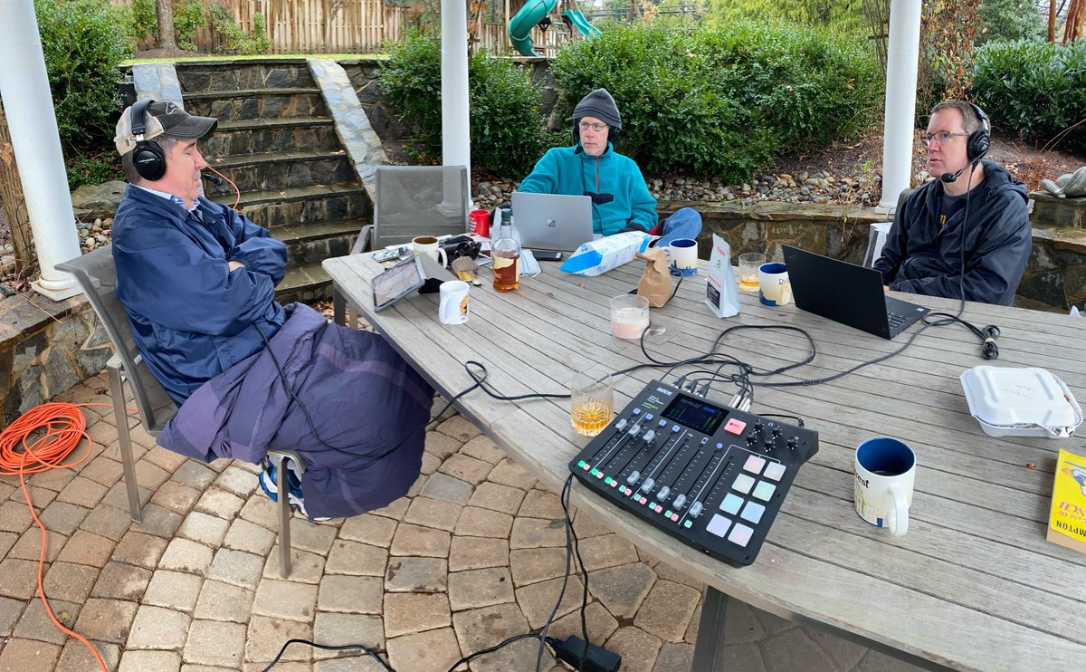 Armed with blankets.
Fueled by tacos, hot coffee, and bourbon.
"Apropos Of Nothing" is in the can and coming this weekend.