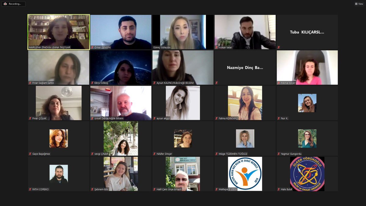 MEB Bilsem psikolojik danışman ve rehber öğretmenlerimize Doç. Dr. Marilena Leana Taşcılar tarafından verilen “Özel Yetenekli Çocukları Anlamak: Bibliyoterapi Tekniği” konulu çevrimiçi eğitimimizi yoğun katılımla gerçekleştirdik. <a href="/tcmeb/">Millî Eğitim Bakanlığı</a> @BilsemMeb <a href="/mramazanbarin/">Ramazan Barın</a> <a href="/mehmetnezirg/">mehmet nezir gül</a>