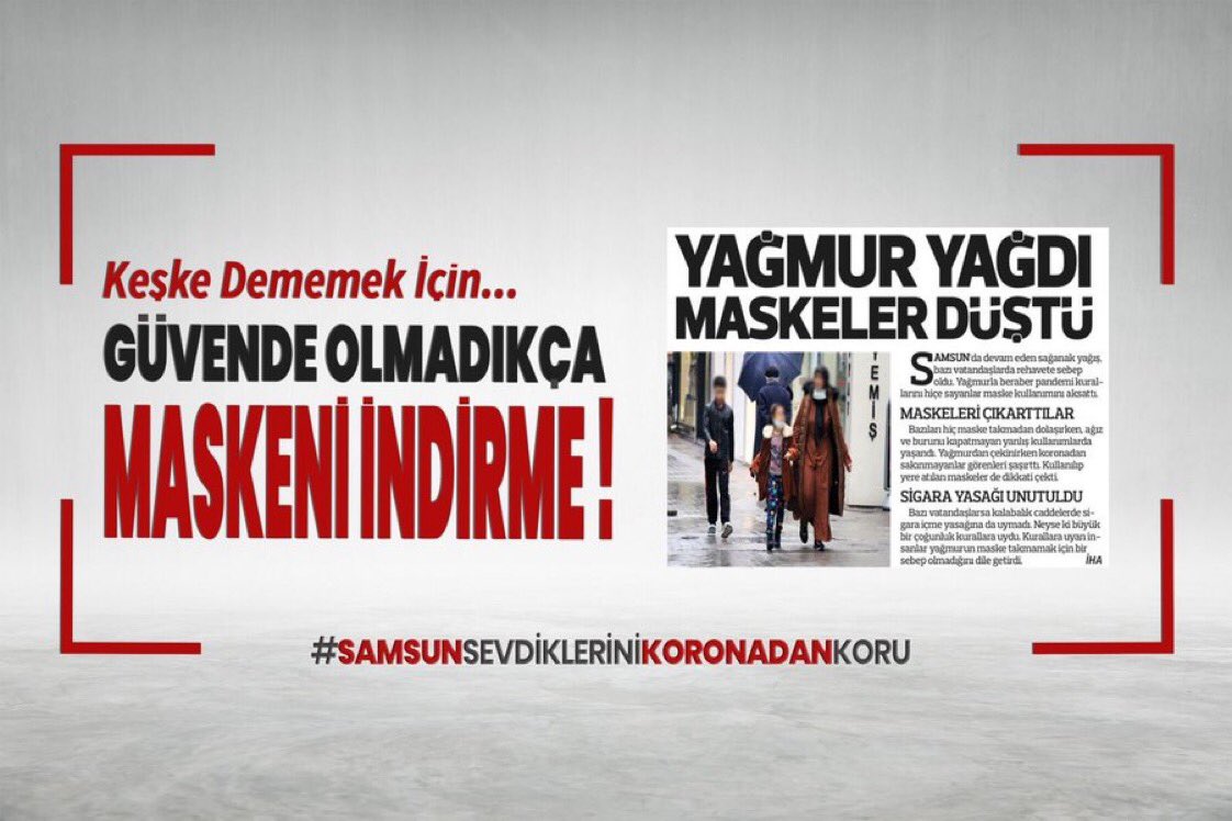 CarsambaNene's tweet photo. #SamsunSevdikleriniKoronadanKoru @TCSamsunValilik @saglikbakanligi @drfahrettinkoca @samsunmem @CoskunESEN57 https://t.co/oKGFLnVrOo