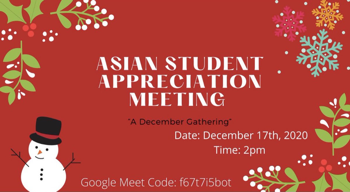 Our next ASA Meeting will be TOMORROW, December 17 @ 2:00! Hope to see you there! 🤍🖤 #WeAreLC <a href="/LCHS_Patriots/">Lakeview Centennial Patriots 🎓</a>