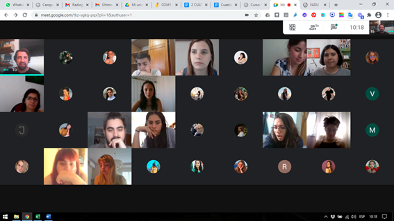 maxovelazquez's tweet image. Hoy cerramos Trabajos Prácticos en #Com1 #Devalle #DG #FADU #UBA. Un especial agradecimiento a lxs estudiantes que sobrellevaron una modalidad virtual mixta de aprendizaje sincrónico y asincrónico. Necesario repensar presencialidad en la academia futura integrando la virtualidad