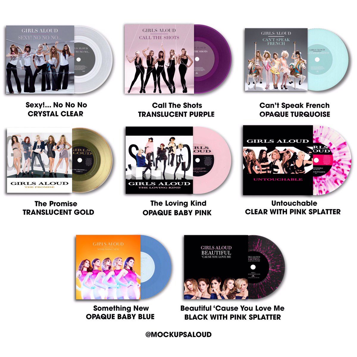 Download Its Rares B Tch On Twitter The Singles Box Set By Girls Aloud 23x 7 Vinyl Singles Mockup