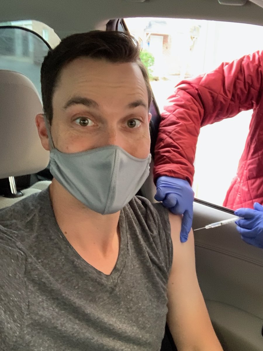 Happy tears today.  Thanks to the thousands of brave #volunteers and steadfast #scientists who made this #CovidVaccine possible.