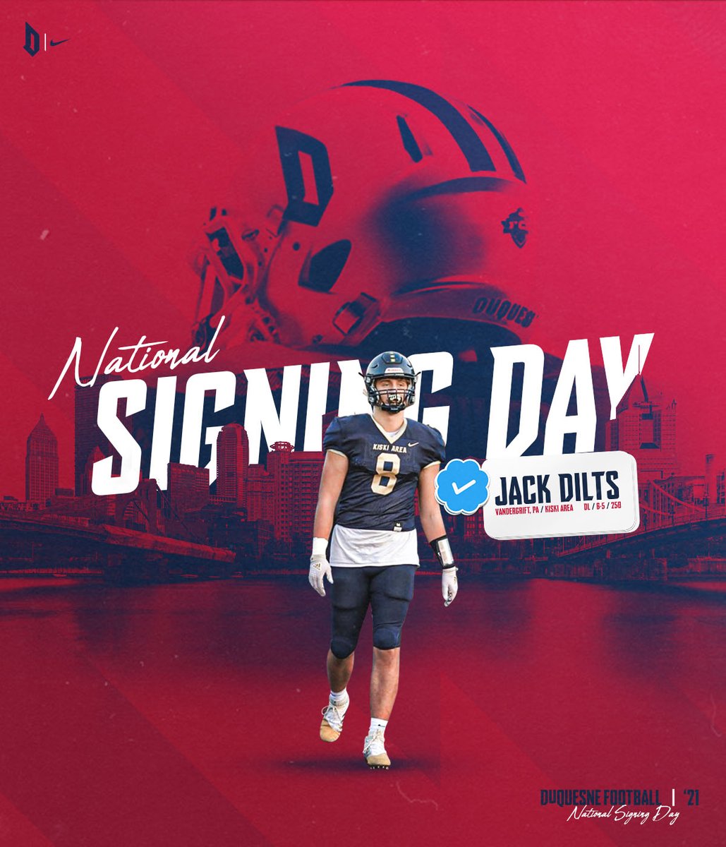 DuqFB's tweet photo. Welcome to The Bluff, Jack Dilts‼️

📍 Vandergrift, Pa.
🏫 Kiski Area
📋 DL / 6-5 / 250
📽️ https://t.co/bpuyCA8iSQ

#GoDukes • #NSD21 https://t.co/M2vJTisWyH