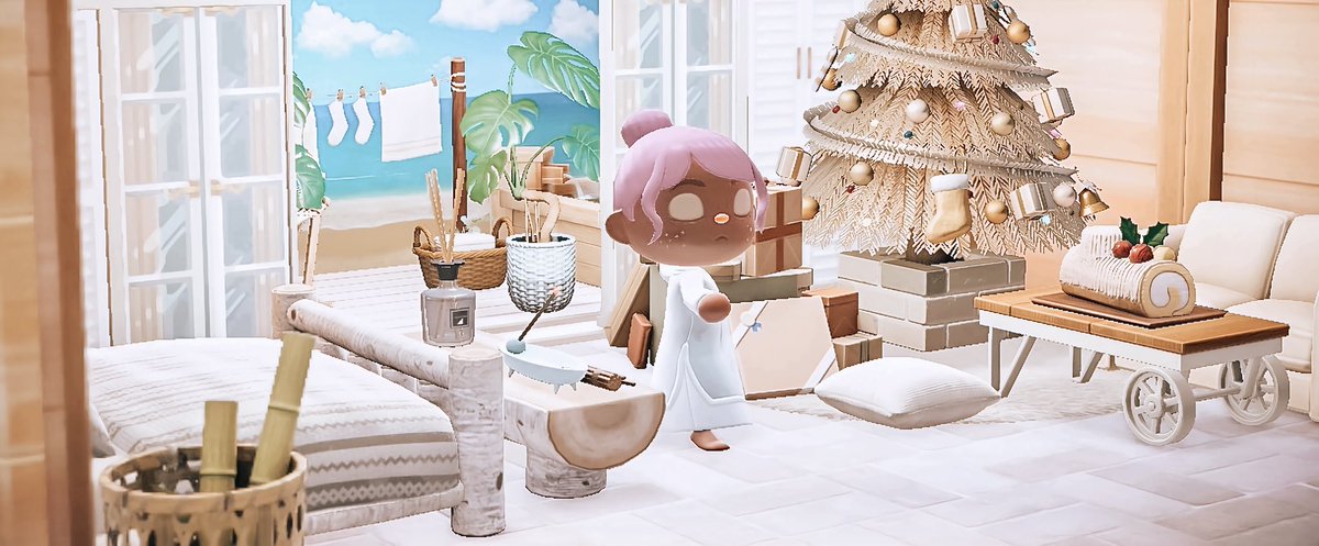 on the 5th day of #bw1ckmas ~ a white christmas in the cosy beachfront suite  🤍🌿 🏝