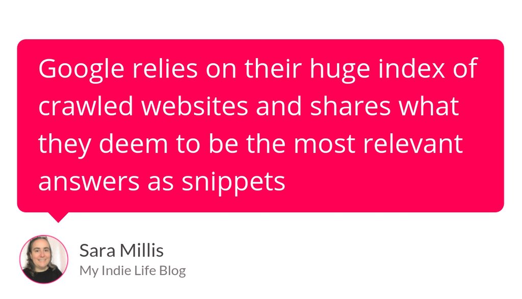 IndieLifer's tweet image. What are Google Featured Snippets? (4 common types explained): youtu.be/Rz_q4Vaq75M
 #googlesnippets #seo #marketingtips #contentmarketing