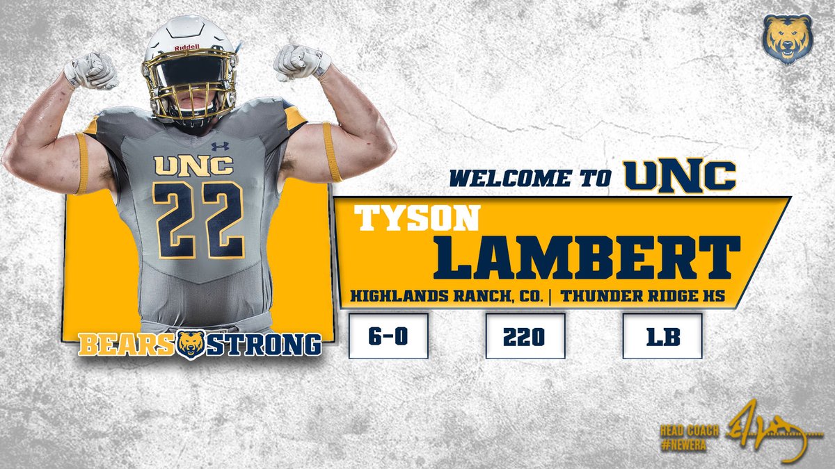 A homegrown kid ready to bring the 🔥

🚨Welcome to the Bear Family, <a href="/TysonLambert4/">Tyson Lambert</a> 🚨

#BearsStrong 🐻🏈