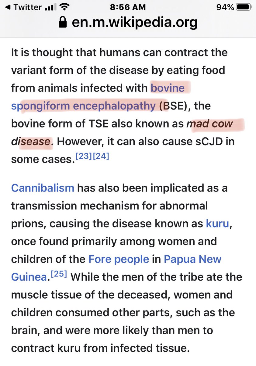 Mad Cow disease (Bovine Spongiform Encephalopathy ~ BSE) wasn’t contagious to humans. You have to eat the meat of an infected cow before possibly developing Creutzfeldt–Jakob disease in humans.