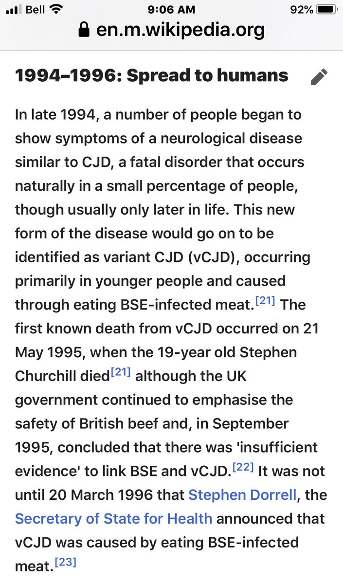 Those who put high priority on economics put much less priority on the impact to human health. Preserving the financial strength of the industry became the focus vs preserving the health of UK’s own citizens. The viability of the beef industry was prioritized over human lives.