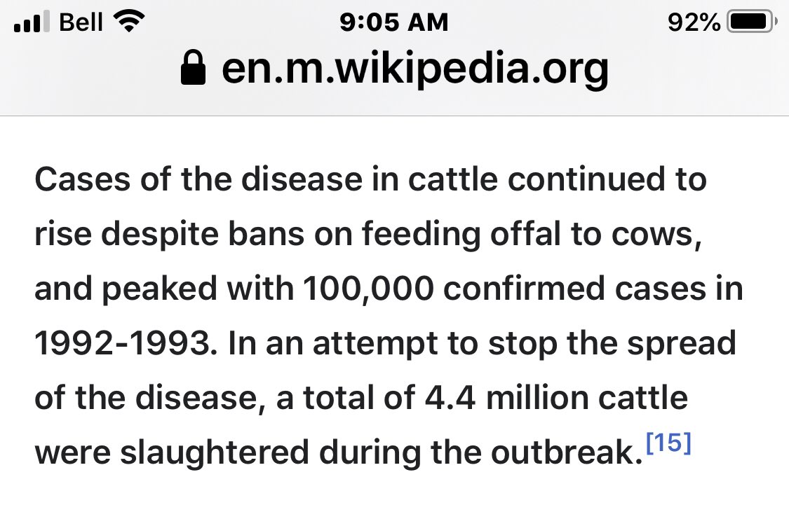 Those who put high priority on economics put much less priority on the impact to human health. Preserving the financial strength of the industry became the focus vs preserving the health of UK’s own citizens. The viability of the beef industry was prioritized over human lives.
