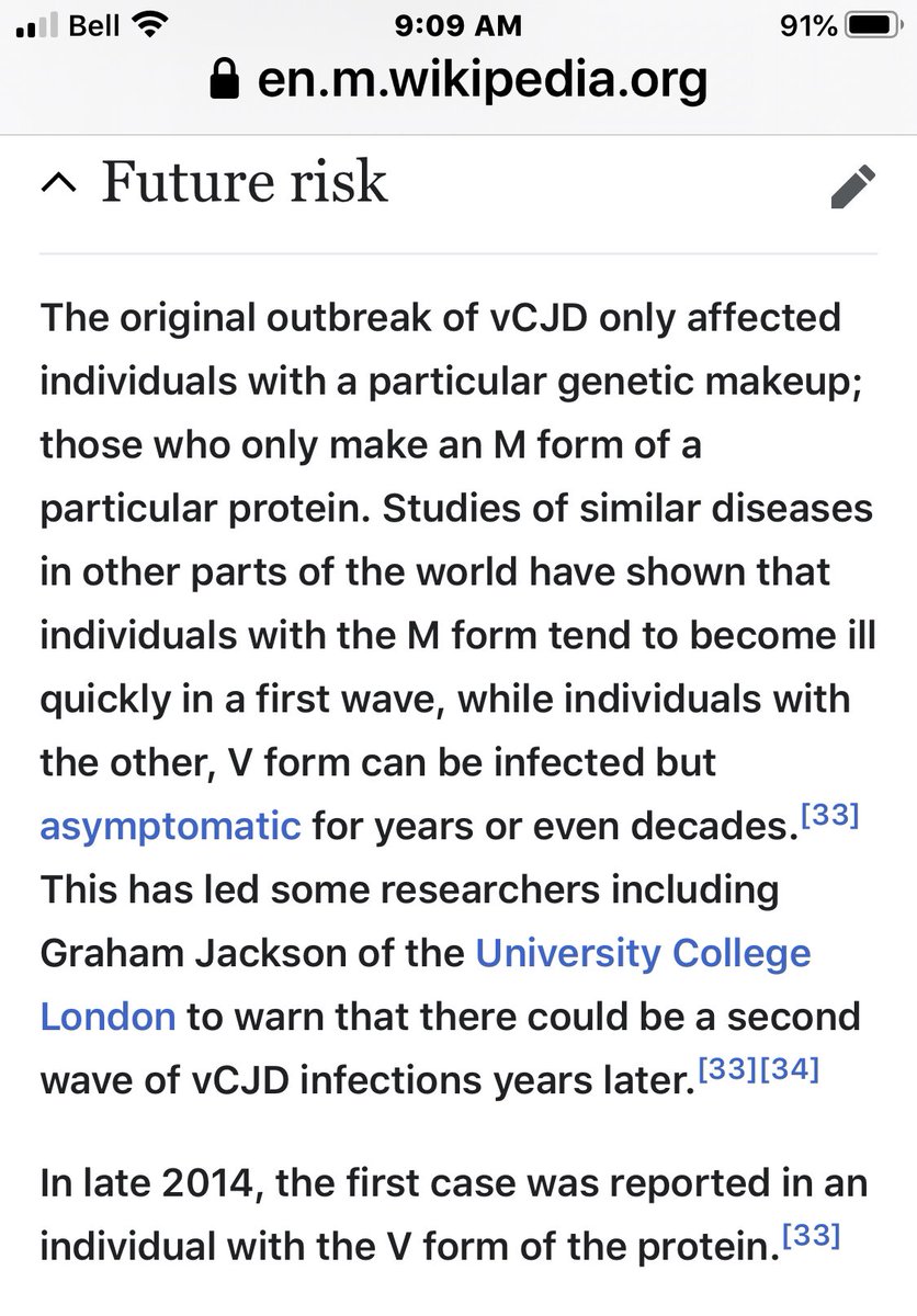 We see the same order of prioritization in the US. On the surface it seems the industry took BSE seriously. Banning UK beef imports and culling UK cows. Same with Canada.
