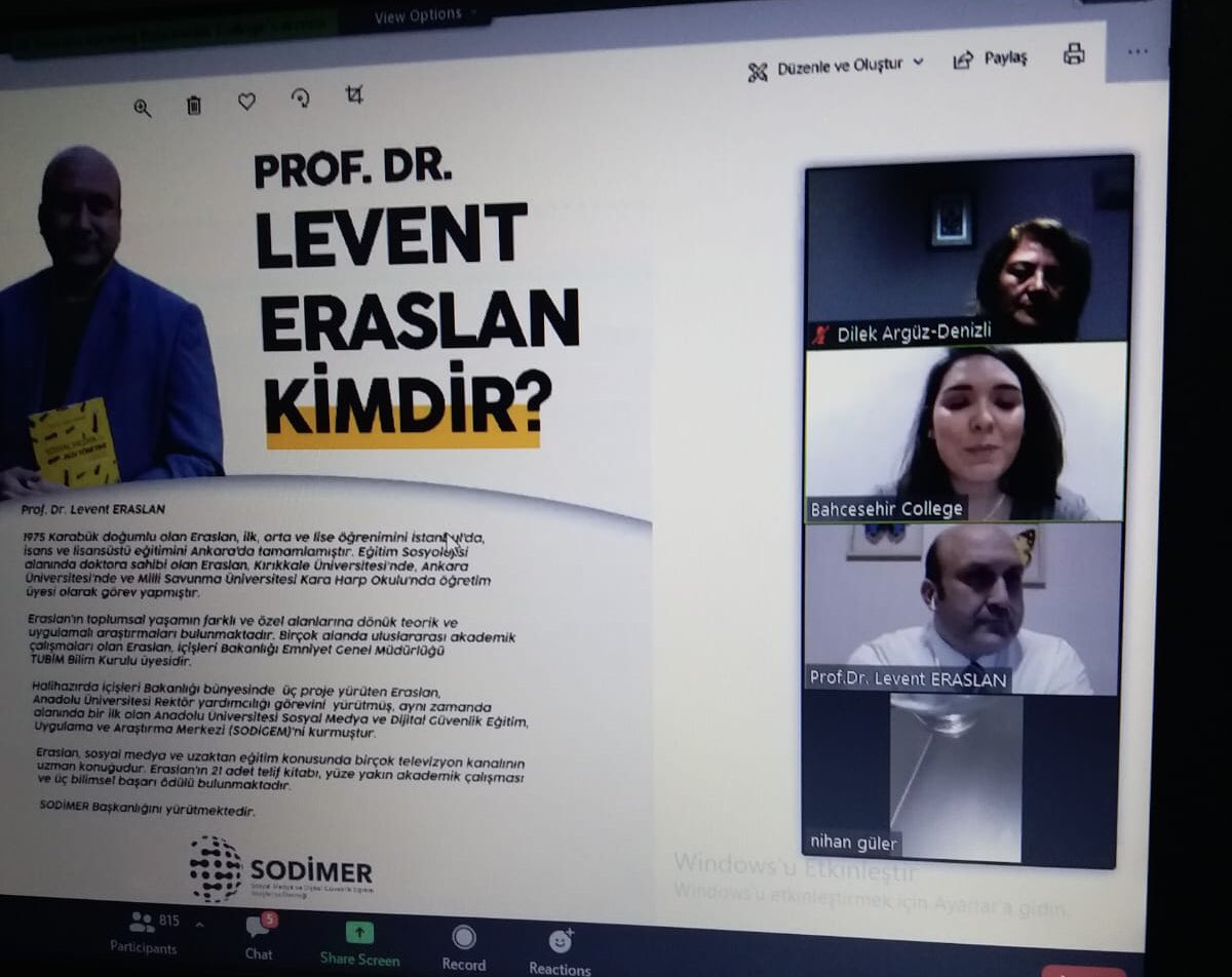 BkDenizli's tweet photo. SODİMER başkanı Prof. Dr. Levent ERASLAN “Pandemi Döneminde Öğretmen Olmak”konulu online seminerde Ege bölgesindeki kampüslerimizde görev yapan öğretmenlerimiz ile buluştu.
#eğitimindijitallideri #enveryucel
@leventeraslan1 https://t.co/o4KDoAoP7v