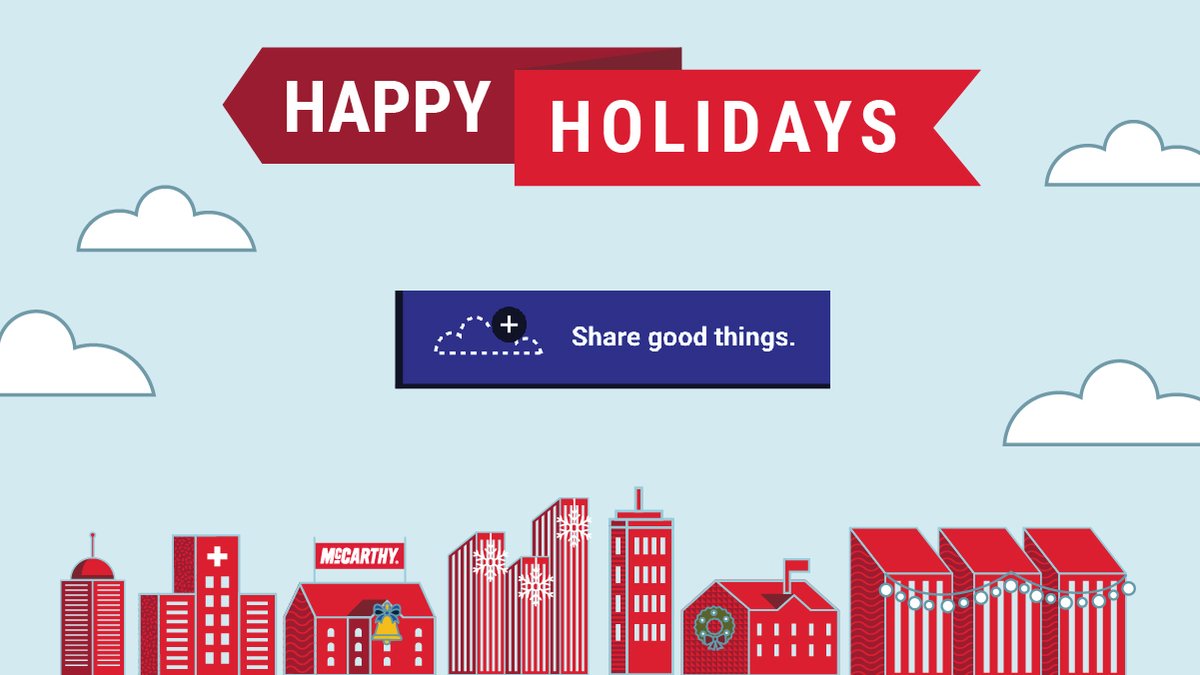 McCarthyBuild's tweet photo. Even though we may be apart, some #McCarthyHoliday joy is sure to bring us together. Visit our interactive holiday website, click on the clouds to reveal their silver lining, then spread some cheer of your own: https://t.co/I7fRhRYGNQ #ShareGoodThings https://t.co/BTVEptfGkB
