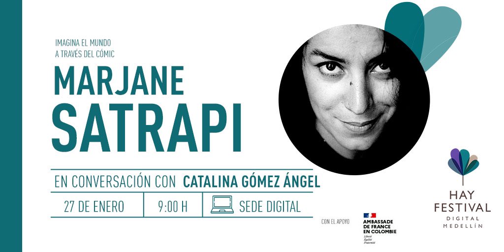 #MarjaneSatrapi a l’@hayfestival_esp el 27 de gener. Jo no m’ho perdo! #còmic #mujeresentreviñetas