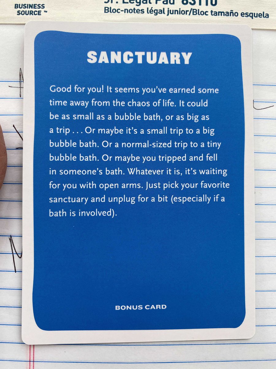 gracehopper's tweet photo. @ALA_Booklist @DGLibrary This was my affirmation card: front a unicorn https://t.co/OgPWF7Viqm