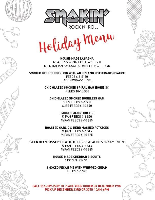 smokinrocknroll's tweet photo. Let us do the cooking this holiday!
#SmokinRockNRoll #Localcle #clevelandoh #cleveland #cle #clefoodie #clefoodies #thisiscle #clegram #clevelandgram #clefood #cleeats #inthecle #downtowncleveland #clevelandeats #thisiscleveland #clevelandarea #clevelandfoodtruck https://t.co/r03dymkLC0