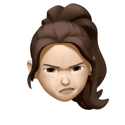 I MADE MY FACE IN ONE OF THOSE ANIMOJI THINGS—