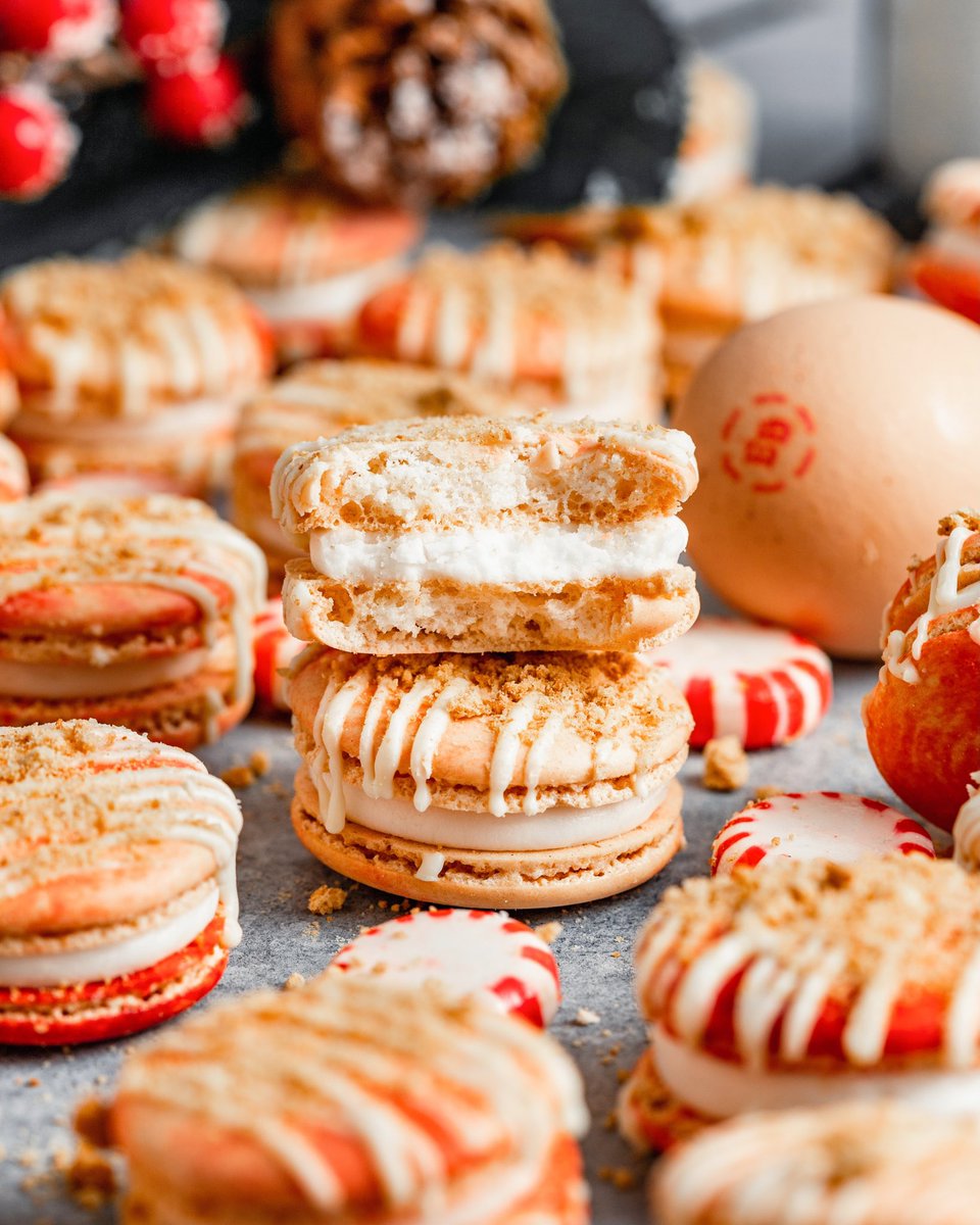 mikebakesnyc's tweet photo. #ad There’s never a bad time to make macarons, especially these peppermint cheesecake macarons, made using @egglandsbest eggs! They have 6x more vitamin D and more than double the Omega-3s than ordinary eggs. Click here to grab the recipe: https://t.co/vZ26l9qses #EgglandsBest https://t.co/NDrKF9A4cW