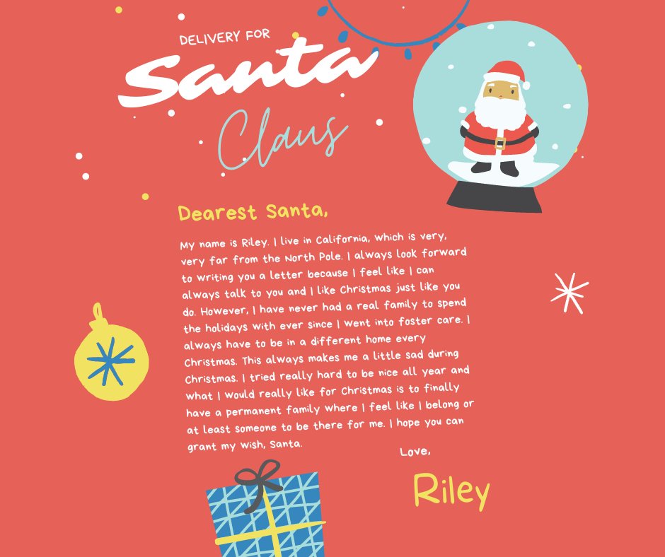 The holidays can be a hard time for our foster youth. As an Advocate, you can be the person in a foster youth's life that they so desperately need.💛💙