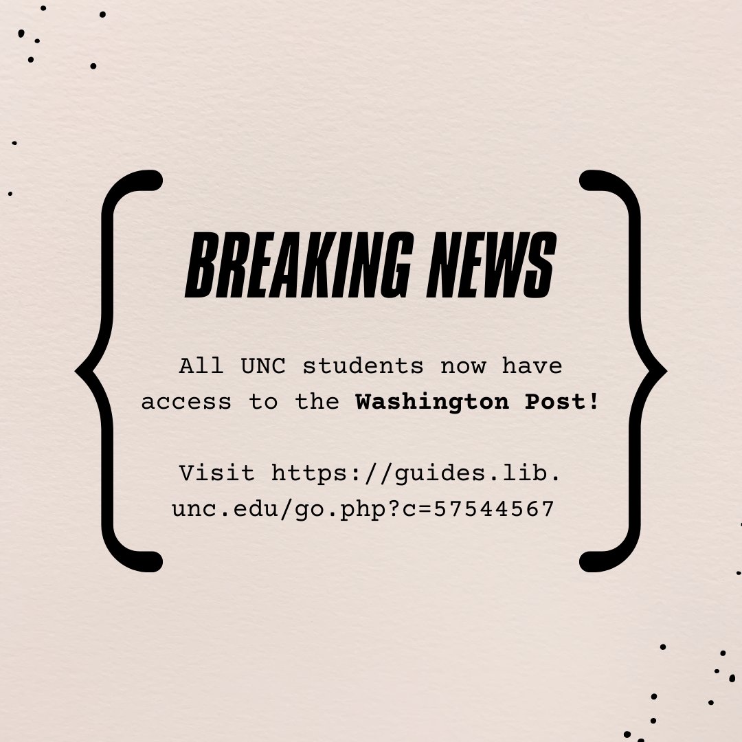 UNC Park Library tweet media