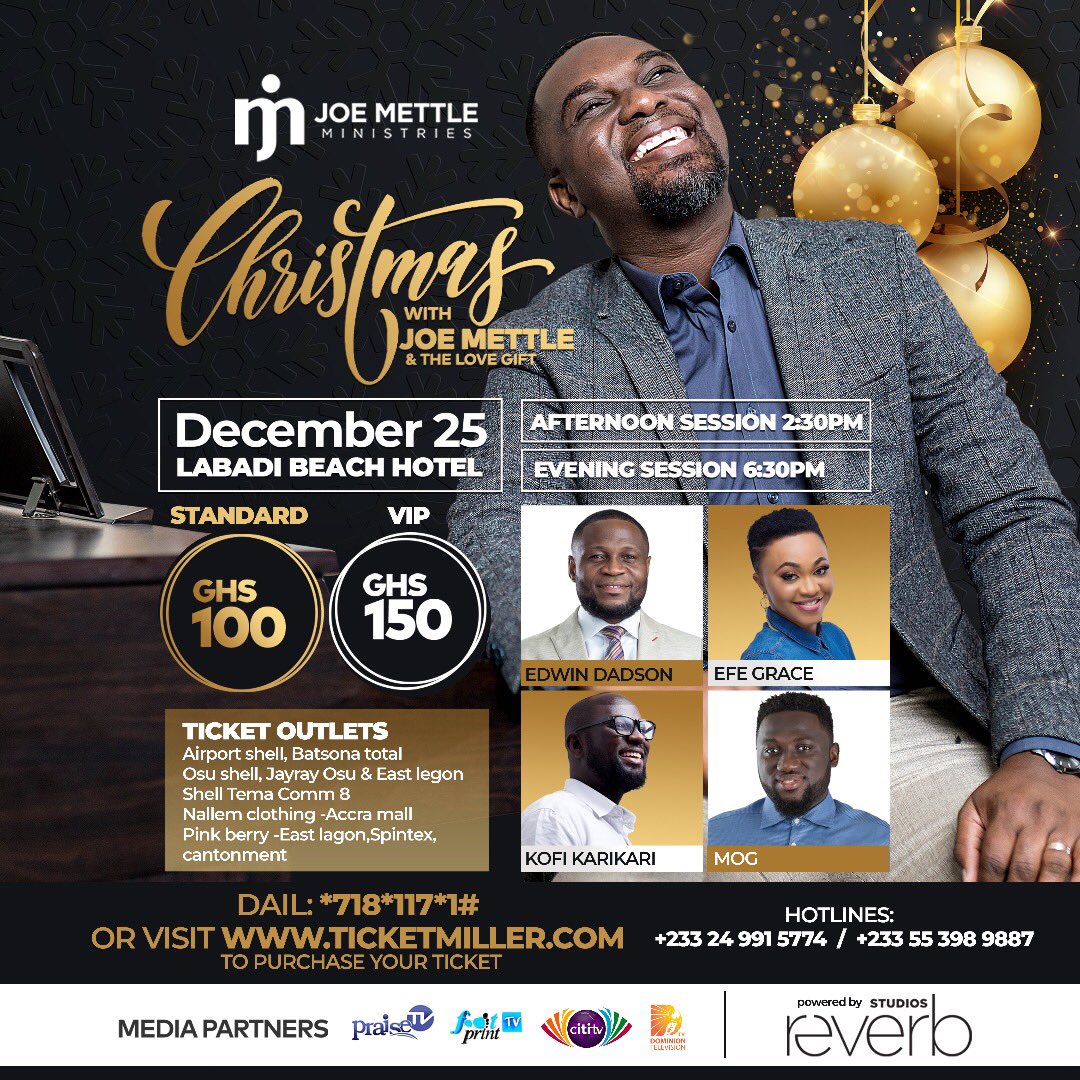 barimahaasiedu's tweet photo. 2020 has been tough, but we made it. A night of carols, worship and
thanksgiving. The perfect Christmas present is a concert ticket. All Covid-1 9 protocols observed
#christmaswithjoemettle
#joemettleministries
#reverbstudios
@joemettle
@joemettleministries
#anticipate https://t.co/LZKjTfcYAg